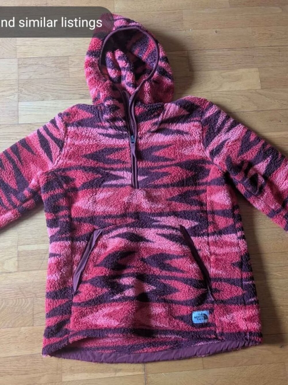 North Face Partial Zip Up Fleece